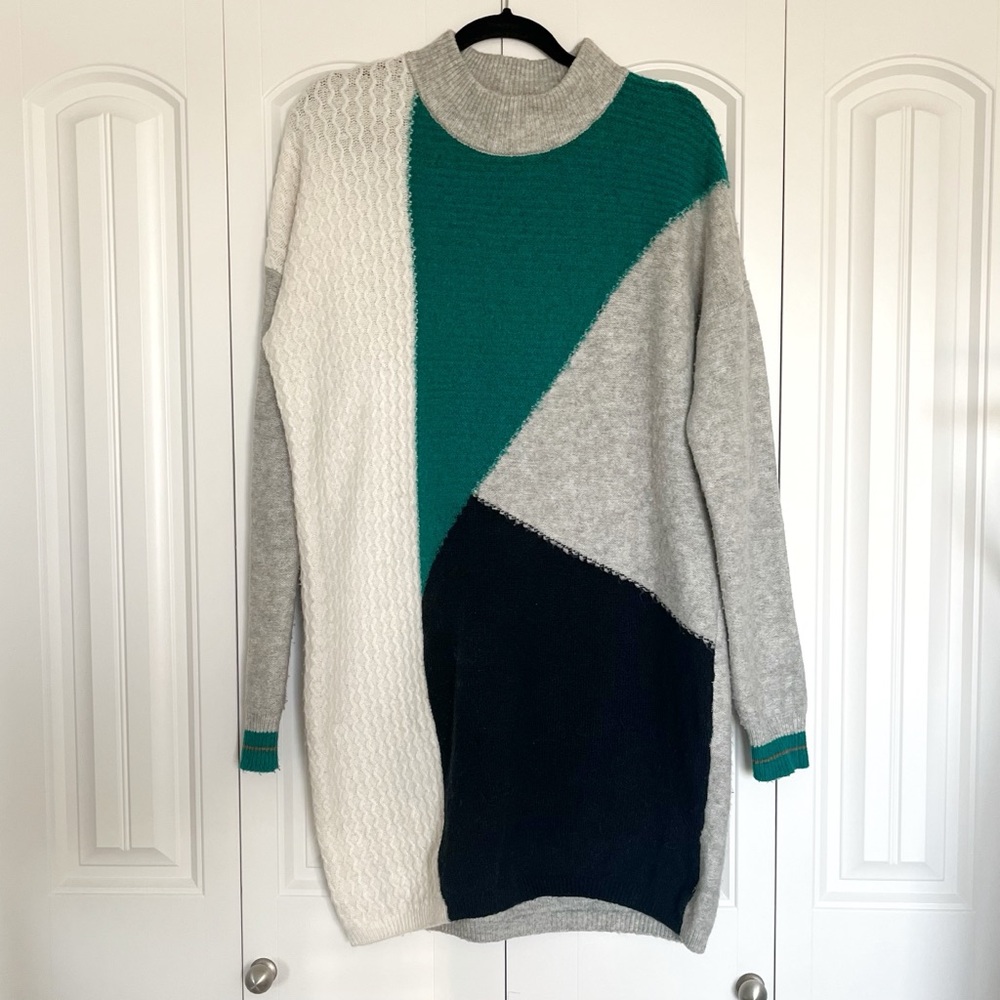 Promod Colorblock Sweater Dress